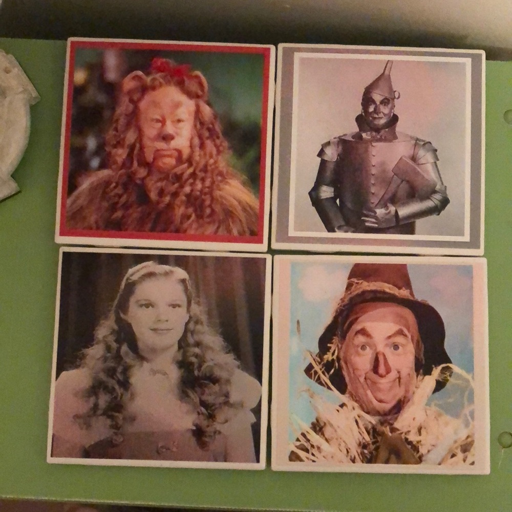 Wizard of Oz 4 piece coaster set.